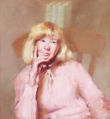 DDS. Robert O. Lenkiewicz (1941-2002), Margaret Doncaster, Oil on canvas, Signed and inscribed on
