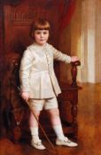 William Robert Symonds (1851-1934), Portrait of Anthony Reginald le Moigne, Oil on canvas, Signed