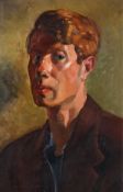 Circle of Duncan Grant, Portrait study of a man, Oil on card, 48 x 32 cm (19 x 12 1/2 in)