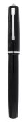 Montegrappa, Giant, a black resin fountain pen, circa 1955, the black resin barrel and cap with