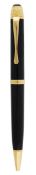 Montblanc, Writers Series, Voltaire, a limited edition black resin ballpoint pen, no.5431/12000,