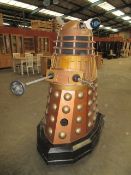 Wood construction replica Dalek (Please note – all proceeds of this lot will go to charity,
