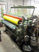 Burkle lacquer roller applicator, serial no: 4989 (1991), type DAL1 1300 (Please Note - Lift out