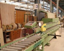 Homag single sided edge bander, Type: KL-72/A, Serial Number: 0200-05-0966, Year: 1988 (Please