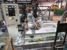 Schiatti triple head double sided edger, serial no: 409 (1998), type BFT8-1200, Elap CM520