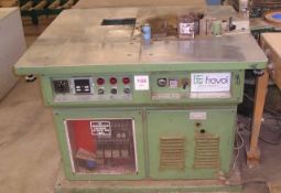 Fraval single head edge banding machine, Model: A16/R, Serial Number: 30884 (Please Note - Lift