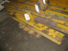 Steel lifting beams 2tonne swl, 145cm width. This item has undergone a thorough examination with