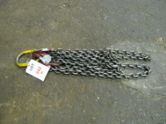 Set of lifting chains. This item has undergone a thorough examination with certification