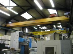 Matterson 5ft twin beam gantry crane approximately 10m span (A Work Method Statement and Risk