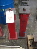 Two Butler tooling 28 inch machine stantions