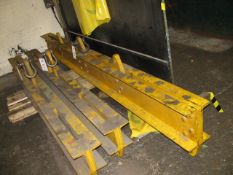 Steel lifting beams 5tonne swl, 3m width. This item has undergone a thorough examination with