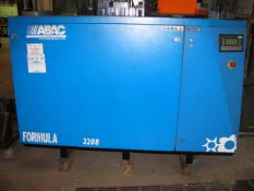 ABAC Formula 2208 compressed air centre Serial No. 2773330002, Year of Manufacture: 2006, Working