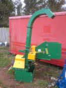 Model 8 tractor mounted and PTO driven wood chipper, Serial No. 01772, Year: 2013, Incomplete PTO