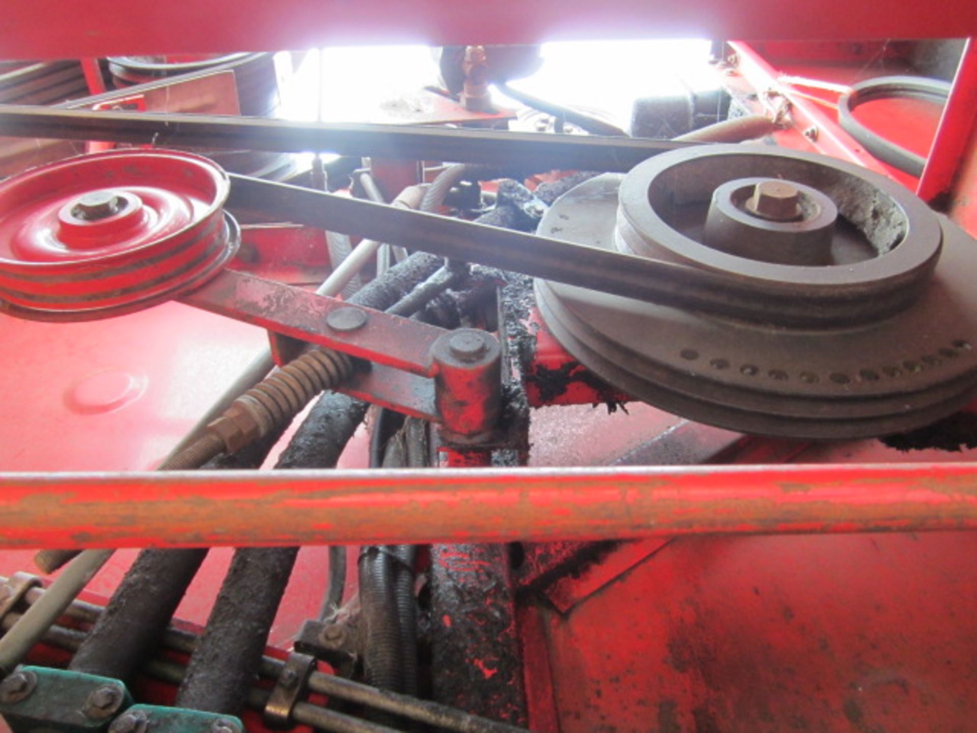 Massey Ferguson 36RS combine harvester with 16ft header and header trailer Registration No. J815 - Image 8 of 13