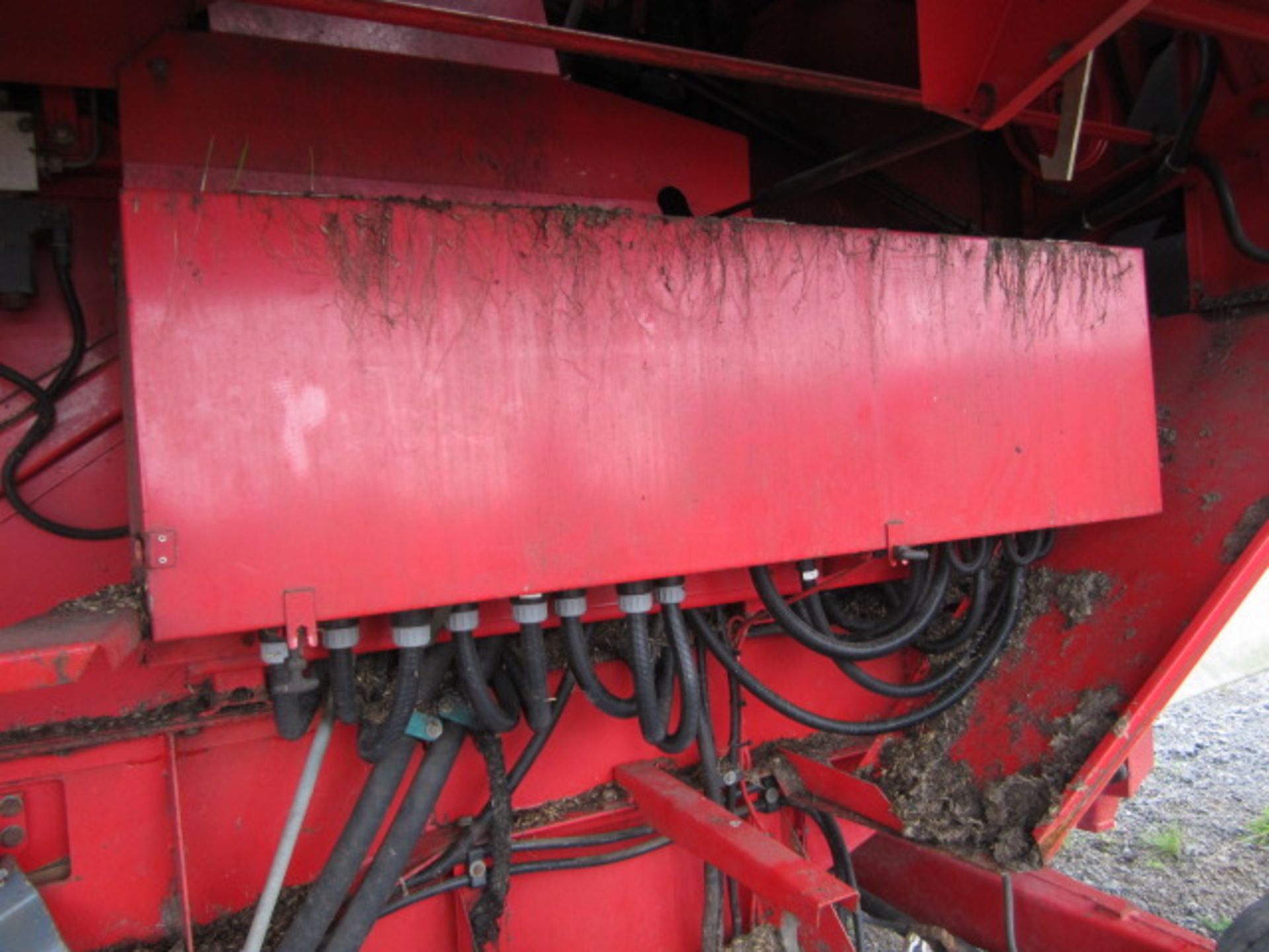 Massey Ferguson 36RS combine harvester with 16ft header and header trailer Registration No. J815 - Image 7 of 13