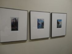Three framed prints all 400 x 510mm Frank Townsley 'mountain lake' Philip Craig 'mountain lake