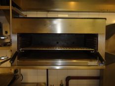 Benham stainless steel gas salamander grill Height 18", Width 32", Depth 19" (Please note that