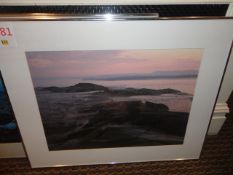 Two framed photographs of Seascapes both 760 x 620mm