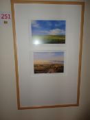 Jonn Einerssen framed print including 2 prints 'east'& 'crossroads' 390 x 600mm