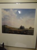 Two framed Hobart prints 'landscape scenes' 1000 x 1200mm