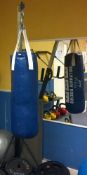 BBE Blue punch bag & stand (The photographs of this lot show some items NOT included in the sale,