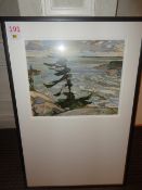 Framed print of Land & Seascape 680 x 1030mm