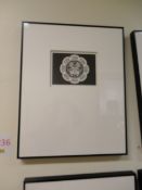 Four carl Stromguist framed prints 'midnight run' 'black bear box design' 'thunderbirds and the