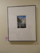 Two framed 'mountain' prints Frank Townsley 'mountain lake' and Philip Graig 'mountain lake Alberta'