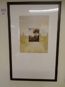 Two framed prints of landscapes both 480 x 760mm