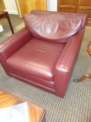 Contents of Deputy High Commissioners office, room 139 to include maroon leatherette 3 seat sofa c/w