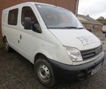 LDV Maxus MPT 3.2T 120 SWB 5 seat & driver minibus/panel van, reg no: WA08 KKR (2008), recorded