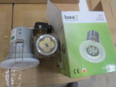 608 Loxa LX310-4V5WWW fire rated LED downlights with 4.5w GU10 LED lamp (individually boxed,