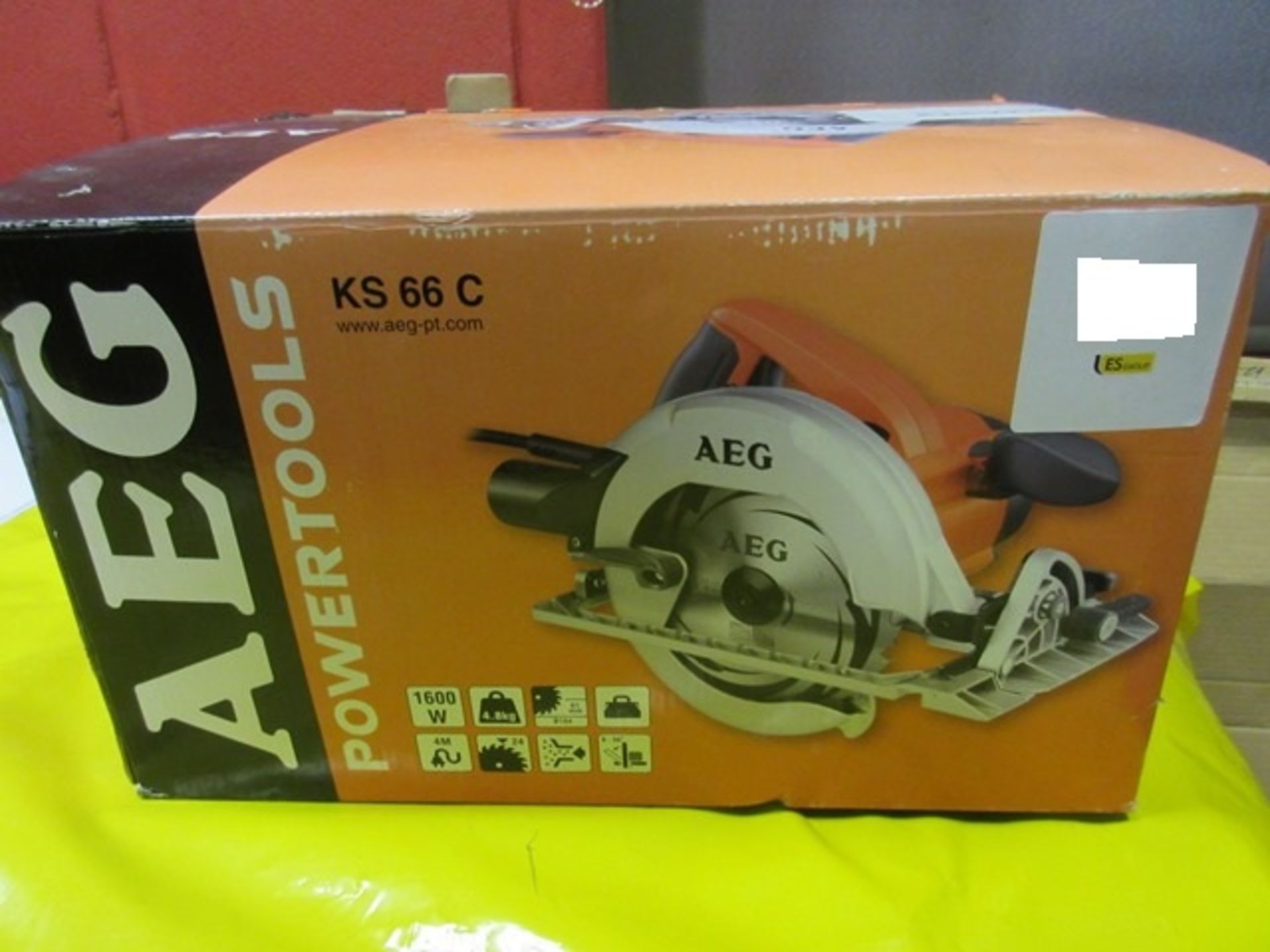AEG KS66C electric circular saw, 240v, 1600w