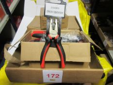 Approximately forty-two pairs of 'contractors' 6" combination pliers