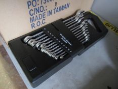 Eight sets of twelve pieces combination spanners, 8-22mm