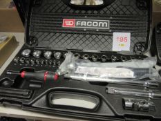 Facom RS.430E ½"  drive socket set, 5mm to 24mm