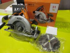 AEG BKS eighteen circular saw with blade (no battery/charger)