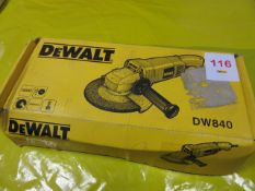 DeWalt DW840 electric disc grinder, 110v, 1800w