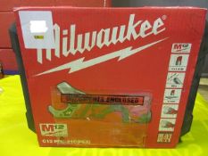 Milwaukee C12-PPC-21C (pex) power pipe cutter 12mm to 50mm diameter WHH 12v, lithium-ion battery...