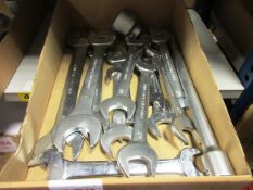 King Dick' open-ended spanners etc. - fifteen pieces