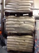 5 pallets of assorted de-icing salt, 25kg bags, approx.. 40 per pallet