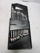Ten - combination twelve piece spanner sets, 8-22mm