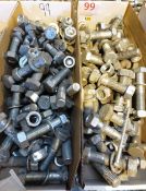 Two boxes of heavy duty large diameter bolts (located at Unit 10, Butlands Industrial Estate,