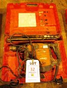 Hilti TE56 electric heavy duty hammer drill, 110 volts, with case (located at Unit 10, Butlands