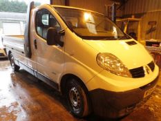 Renault Trafic LL29 DCi 115 Double Deck drop side pick up truck, reg no: WF09 HYL, road tax expired,