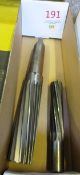 Assorted taper shank HSS reamers (located at The Sidings, Station Approach Road, Heathfield, near