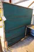 Two free standing welding curtains and support frames (located at Unit 10, Butlands Industrial