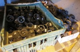 Two boxes of plastic assorted cap fittings (located at Unit 10, Butlands Industrial Estate,
