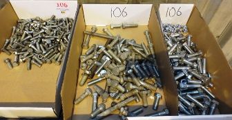 Three boxes of assorted heavy duty bolts (located at Unit 10, Butlands Industrial Estate,
