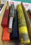 Assorted taper shank HSS reamers, large diameter (located at The Sidings, Station Approach Road,
